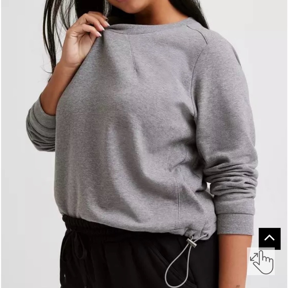 NWOT Torrid Gray Bungee Sweatshirt Size 5 (28)